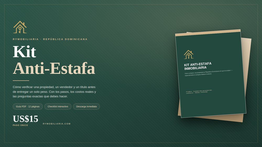 Kit Anti-Estafa Inmobiliaria de RYmobiliaria — guía en PDF y checklist interactivo